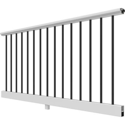 RDI Endurance Original Vinyl Railing Kits 8 Foot x 36 Inch - Level with 3/4 Inch Round Balusters - White