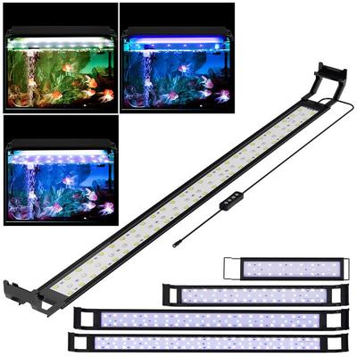 75-90cm led Aquarium Lampe Tank Leuchte Versenkbare Aquarien Beleuchtung mit Timer,20W - Swanew