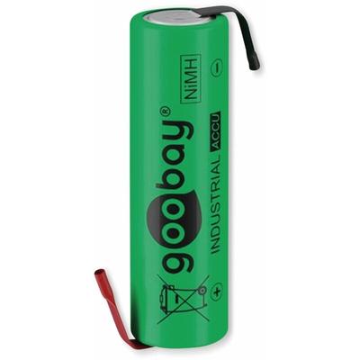 NiMH-Akku, aa, 55509, 2100 mAh, Lötfahnen, 1 Stück - Goobay Image