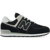 Sneaker NEW BALANCE "574", Gr. 36, schwarz (schwarz, grau), Synthetik, Textil, sportlich, Schuhe