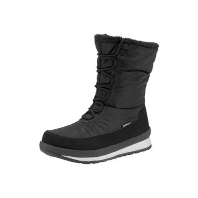 Winterboots CMP "HARMA WMN SNOW BOOT WP", Damen, Gr. 38, grau (nero), Leder, Textil, sportlich, Schuhe, wasserdicht