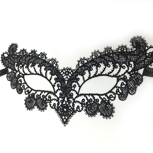 Göttin / Sexy Lady Haloween Figuren Erwachsene Weihnachten Damen Schwarz Tactel / Spitze Cosplay-Zubehör Maskerade Kostüme / Augenmaske / Augenmaske Image