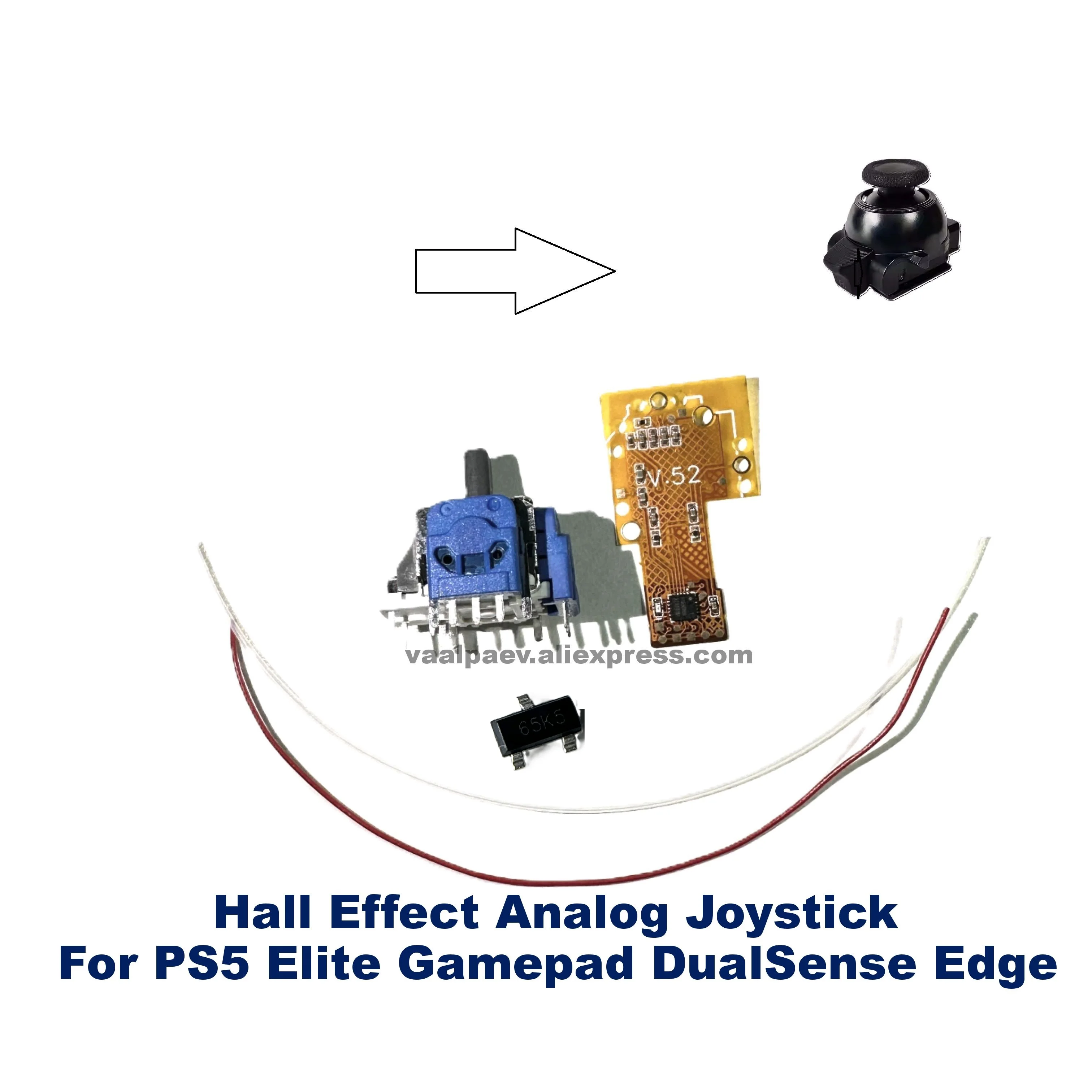 Für PS5 Elite Gamepad DualSense Edge Wireless Controller Modul Hall Effect Analog Joystick Reparatur & Ersatz DIY Tuning Image