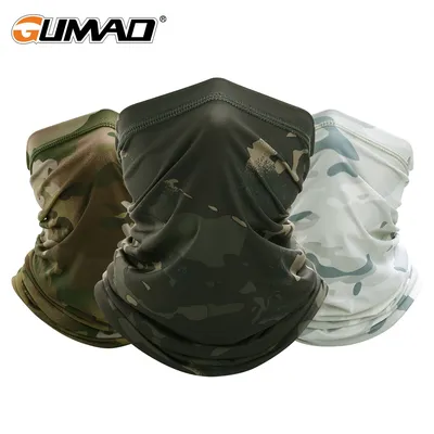 Summer Tactical Bandana Face Mask Cover Camouflage Sports Outdoor Cycling Hiking Fishing Neck Warmer