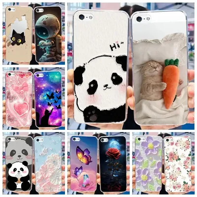 For Apple iPhone 6 6S Plus Case Cute Panda Cartoon Cover Clear Silicone Phone Case For iPhone 6 Plus