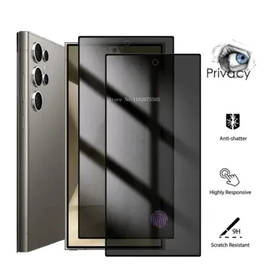 For Samsung Galaxy S24 23 22 21 20 Ultra empered Glass S24 23 22 21 20 Plus Privacy Anti-SpyTempered Glass Note20 Ultra 10 9 8 +