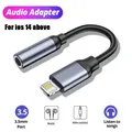 Cavo AUX jack da 8 pin a 3,5 mm per iPhone 14 13 12 11 Pro Max IOS 14 Adattatore maschio-femmina Connettore per cuffie Splitter audio