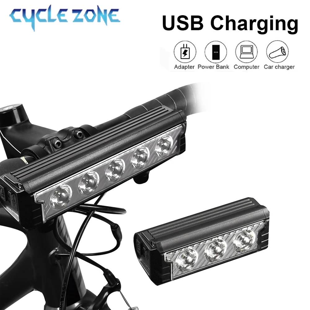 Luce anteriore per bicicletta a LED Super luminosa impermeabile 6600mAh lampada per bici di tipo C ricarica luce anteriore per bicicletta MTB accessori per bici da strada