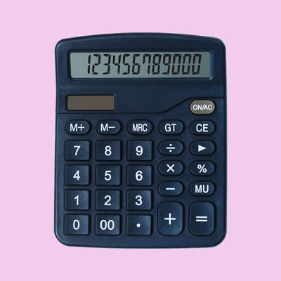 1pc 6-color 837 Solar Calculator 12-digit Calculat...