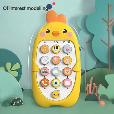 1pc Musical Toy Phone With Lights, Battery Not Included In Shipment