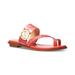 Michael Mmk Vera Slip-on Toe-ring Slide Sandals - Red - Michael Kors Flats