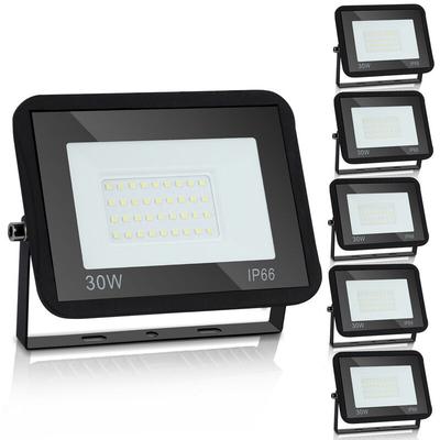 Vingo - 5x 30W led Fluter led Strahler Wasserdicht Flutlicht Außenstrahler Image