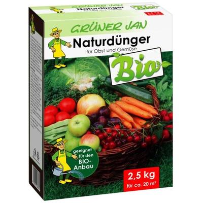 7x 2,5 kg Grüner Jan Bio-Naturdünger Obst & Gemüse Bio-Anbau, für ca. 140m² Image