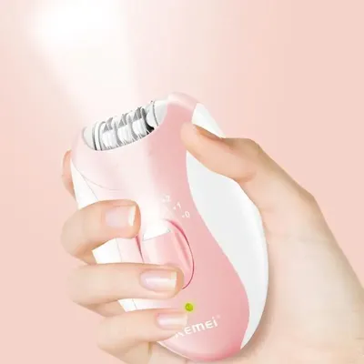 Kemei Lady's Electric Epilator Two Speed Rechargeable Remover Waterproof Portable Women' Shaver for