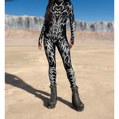 Women Sexy Zentai Suit Multicolor Jumpsuit Animal Bodysuits Gothic Morphsuit Women Rave Costumes