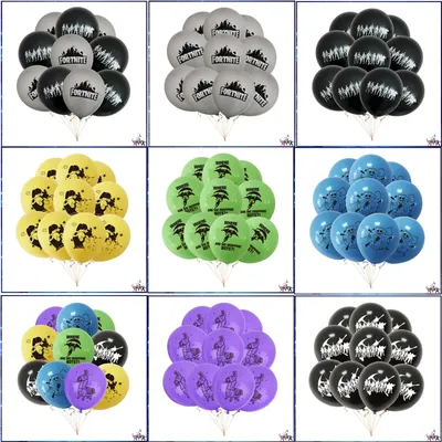 Fortnition Latex Balloons Happy Birthday Party Decoration Shooting Game Alpaca Balloon Globlo Baby