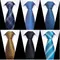 Tie For Men Newest design Luxurious 7.5 cm Necktie Shirt Accessories Striped Dark Red Man