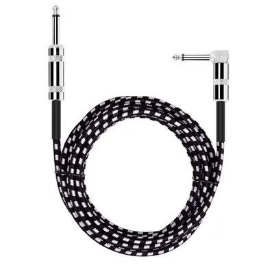 24AWG Noise-reduction Electric Guitar Audio Cable 6.35mm Jack 0.5 meter, 1meter 3 meter 6 meters