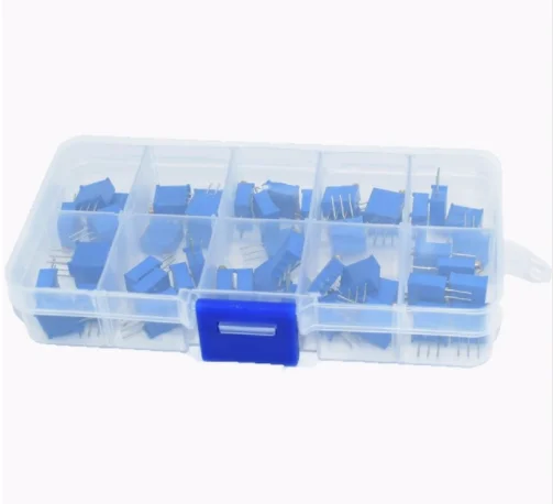 50 teile/los 3296W Multiturn-Trimmer-Potentiometer-Kit 3296w-1-501 Image