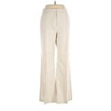 Ann Taylor LOFT Dress Pants - High Rise: Ivory Bottoms - Women's Size 10