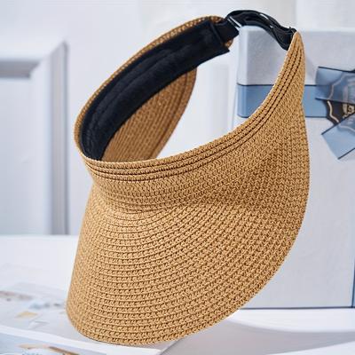 TEMU Women's Stretch Knit Fabric Braided Sun Protection Hat With Adjustable Closure - Spring/fall Holiday Theme Image