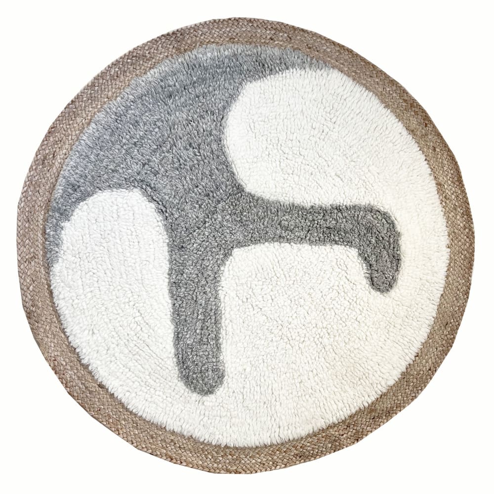 Tappeto rotondo Samba in lana di iuta 120 cm