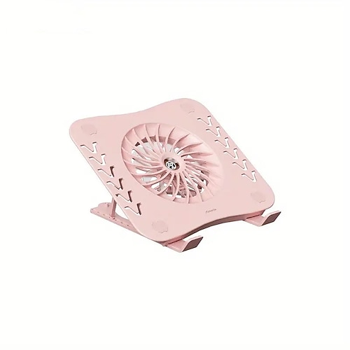 Laptop-Ständer mit Lüfter, faltbarer Laptop-Kühler und Halter, Kühlpad-Halterung mit leisem Lüfter für MacBook, Tablet, Notebook-Ständer, Tisch für Laptop-Zubehör Image