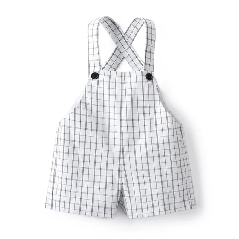 Baby Jungen Shorts Sommer Kinder Neugeborene Junge Gentleman Hosenträger Plaid Hosen Fashion Formal kinder Kleidung Outfits Image
