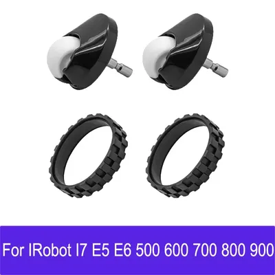Vorderrad-Reifen, Hautteile für IRobot Roomba I7 E5 E6 500 600 700 800 900 Serie, rutschfestes Image