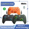 Gamepad USB con controller cablato 8BitDo Ultimate C con joystick ad effetto Hall per Xbox Series X、Serie S, Xbox One e PC Windows.