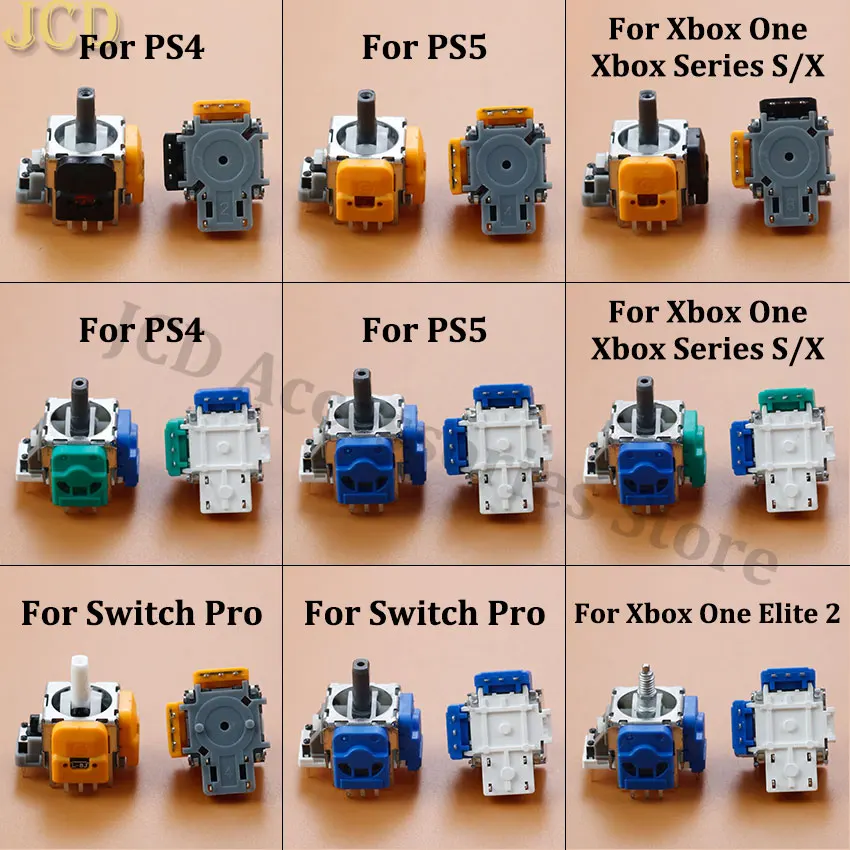 2 Stück 3D Analog Stick Sensor Modul für ps5 ps4 Controller Hall Effekt Joystick für Xbox One Serie x s Elite Switch Pro ohne Drift Image