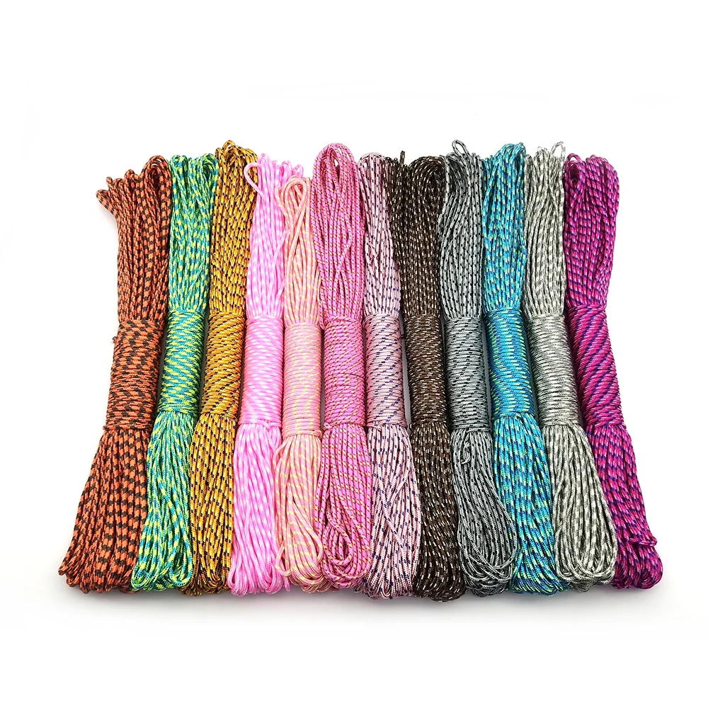 328ft 3mm Solide Fallschirm-schnur Seil Lanyard Mil Spec Typ Ein Strand Klettern Camping Überleben Ausrüstung Paracord Image