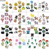 6-9PCS PVC Niedliche Tiere Schuh Charms für Kinder Katze Salamander Ballon Hund Einhorn Schuh Dekorationen Pins Clogs Schnallen Zubehör