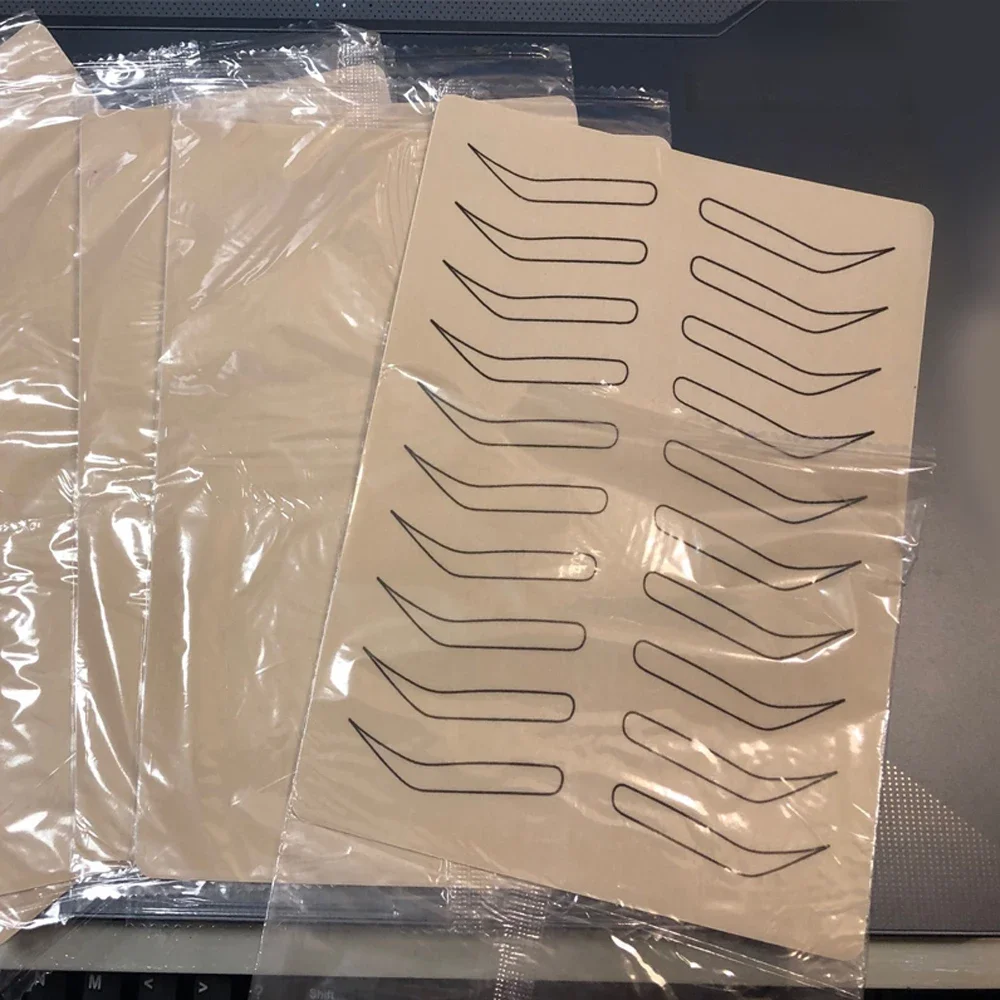 Microb lading Tattoo Augenbrauen üben Haut keine Tinte erforderlich Permanent Make-up Augenbrauen Training Haut Stickerei Tattoo für Anfänger Image