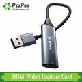 Scheda di acquisizione video HDMI 4K 30Hz HDMI a USB 2.0 USB 3.0 USB-C Video Grabber Box per MacBook PS4 Gioco per PC Registrazione fotocamera DVD