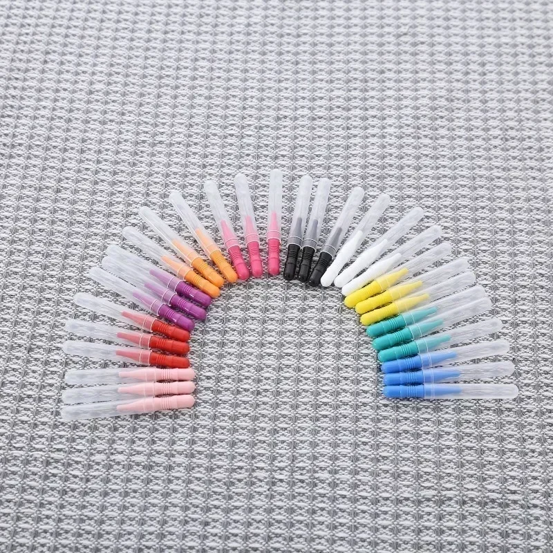 50 Teile/schachtel 0,5mm Interdentalbürsten Gesundheitspflege Zahnlücke Pinsel Gerade Entfernt Lebensmittel und Plaque Bessere Zähne Mundhygiene Werkzeug Image