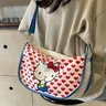 Sanrio Hello Kitty Messenger Bag Miniso Anime Cartoon Cute KT Cat Kawaii Canvas Messenger Bag regali
