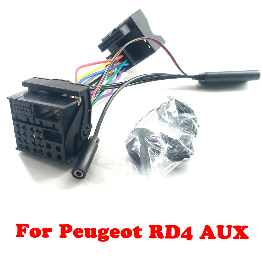Biurlink Für Citroen C2 C4 C5 für Peugeot RD4 Radio 12Pin Bluetooth AUX Adapter Kabelbaum Image