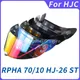 HJ-26 Casco Moto Revo Visiera Lente per HJC RPHA 11 e RPHA 70 Casco Moto Parabrezza Anti-UV Antipolvere Casco Scudo
