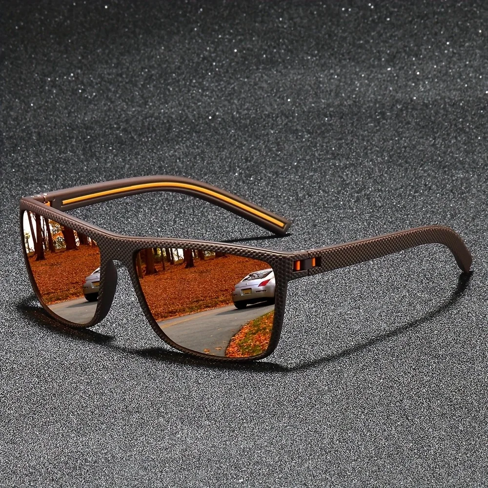 Modische Nageldekoration Vintage Eckige Sonnenbrille für Männer und Frauen Markendesigner Sonnenbrillen zum Fahren und Angeln Image