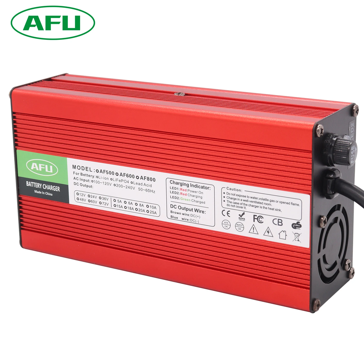 72V 5A Blei-Säure-Batterieladegerät für 82,8V Blei-Säure-AGM-GEL VRLA OPZV Batterie-Smart-Ladegerät Image