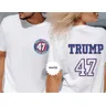Trump 2024 Shirt Donald Trump Wahl T-Shirt Präsidentschaft swahl T-Shirts Trumpf 47 47. Präsident