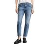 Boyfriend-Jeans MARC O'POLO "aus Bio-Baumwoll-Mix", Damen, Gr. 27, Länge 32, blau (sustainable clean blau wash), Obermaterial: 98% Baumwolle, 2% Elasthan, unifarben, casual, lässig geschnitten knöchellang, Jeans