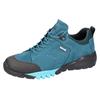Trekkingschuh WALDLÄUFER "H-Amiata", Damen, Gr. 8 (42), blau (türkis, kombiniert), Nubukleder, Gummi, Textil, sportlich, Schuhe, Freizeitschuh, Halbschuh, Schnürschuh mit TEX-Membran, H-Weite