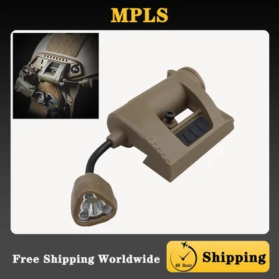 Tactical Helmet Light Charge Mpls 4 Modes Green Red IR Laser Helmet Lamp Energy Saving Hunting Helmet Flashlight