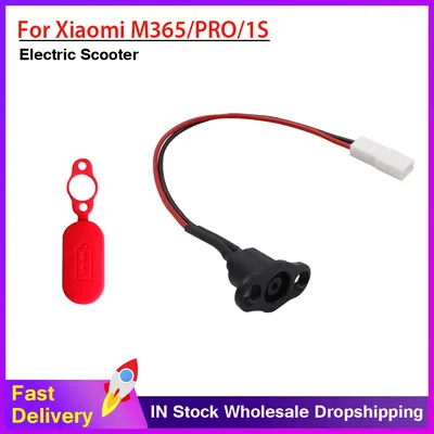 Charging Hole Waterproof Cover with Charging Cable Charging Port Electric Scooter For Xiaomi Mijia M365 Pro Scooter Accessories
