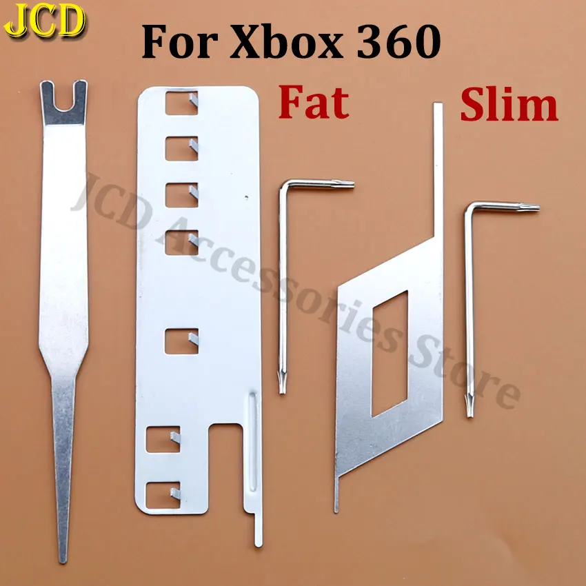 JCD For Xbox360 Console X-Clamp Removal Tool For Xbox 360 Slim Fat Console Host Shell Opening Tools Repair Disassemble Screw Kit
