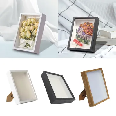 Shadow Box Frame Photo Frame Rustic Floating Picture Frame Memory Box for Keepsake Pictures Handicrafts DIY Gifts Awards