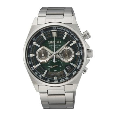 Seiko - Herrenuhr Seiko Chronograph silber - edelstahl Herrenuhren 1 ct