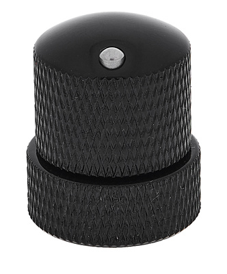 Warwick Stacked Dome Knob CI Black